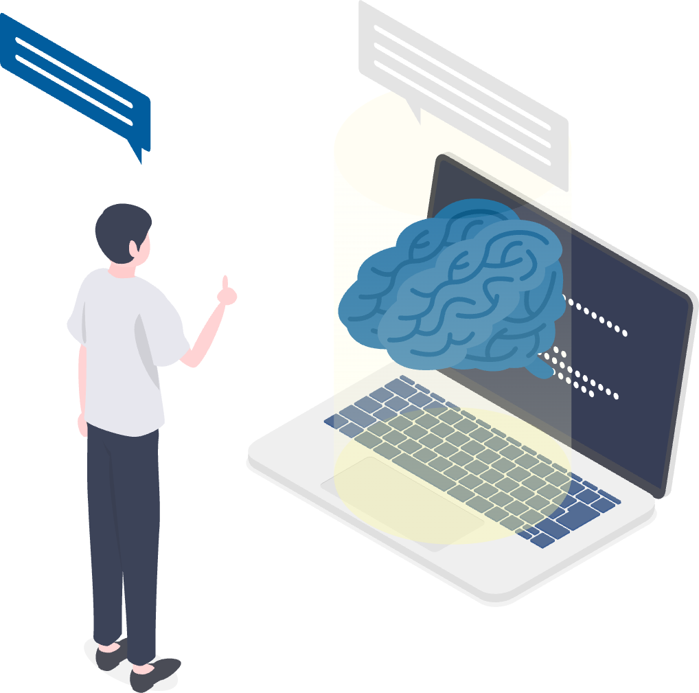 AIが開発を効率化するイメージ